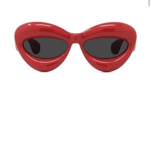 Loewe
55MM Inflated Cat-Eye Sunglasses in red